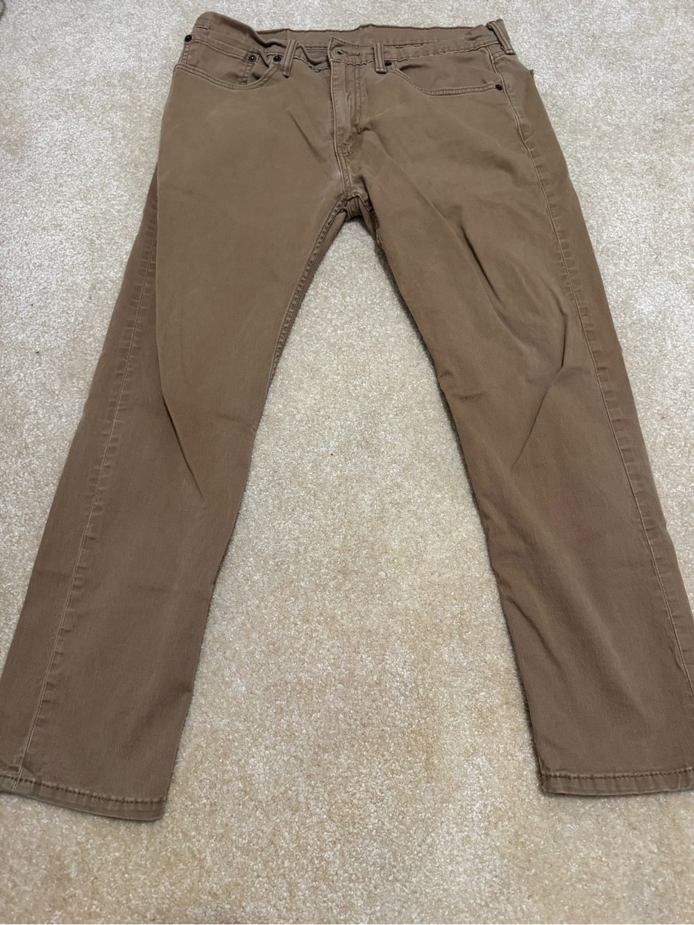 Levi's 502 Men's Tan Straight-Leg Chinos 34x30.